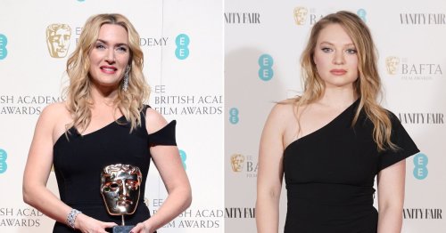 Kate Winslet’s daughter Mia Threapleton, 22, steals spotlight at Bafta party as she follows in mum’s footsteps