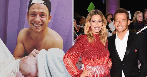 Joe Swash cries as he meets son for first time in emotional photo with Stacey Solomon