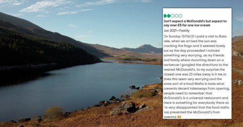 Tourist criticises Snowdonia beauty spot over ‘very worrying’ lack of McDonald’s