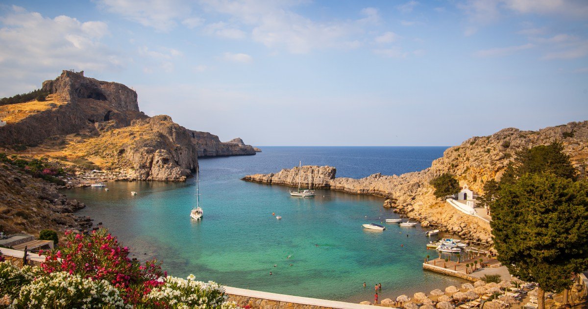 The Greek island with gorgeous walking trails, quaint tavernas and dazzling blue water