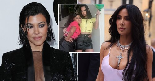 Kardashian fans left scratching their heads over Kim’s post about Kourtney’s baby shower