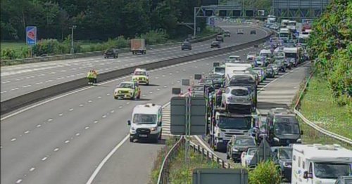 M4 closed with multiple air ambulances landing after serious crash