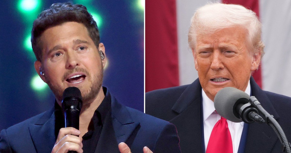 Tearful Michael Bublé declares Canadians ‘aren’t for sale’ in anti-Trump speech