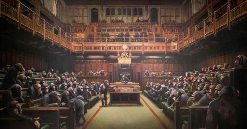 Banksy piece showing MPs as chimps sells for record-breaking £9.9 million