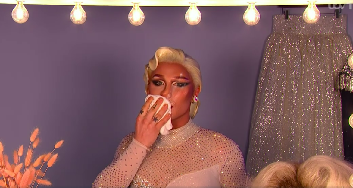 Drag queen gets emotional after performing The Vivian stripback