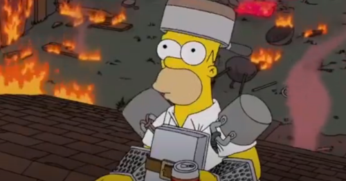 Did Simpsons predict US Capitol protest? Fans convinced cartoon foresaw ‘civil war’