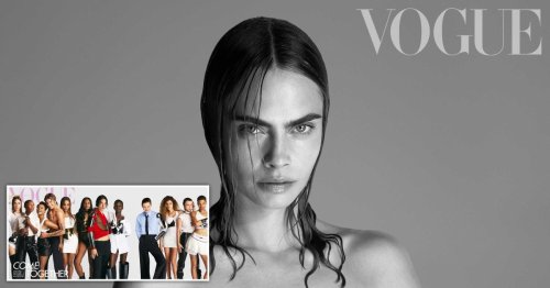 Cara Delevingne poses topless in Vogue as she addresses fight for women’s and trans rights