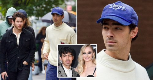 Joe Jonas looks solemn in first sighting with brother Nick since reaching agreement over kids with Sophie Turner