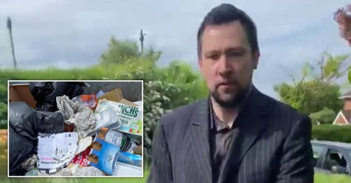 Moment farmer confronts councillor after name was found among fly-tipping