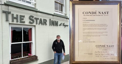Vogue landlord hangs apology in bar after magazine demanded it change its name