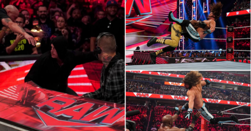 WWE Raw results, grades: Dexter Lumis tackled by security as fired star jumps the barrier during US Title match