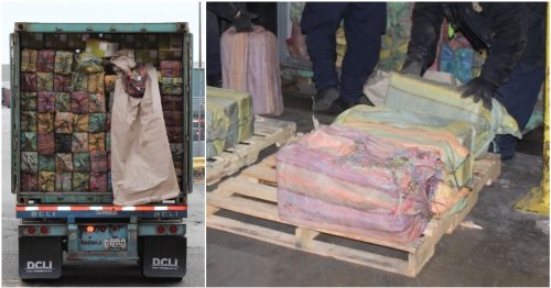 Massive stash of cocaine worth £100,000,000 heading for UK found in container