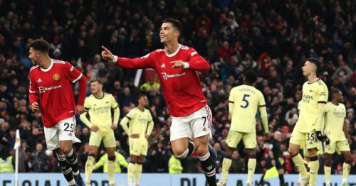 Cristiano Ronaldo makes history as Manchester United beat Arsenal in front of incoming manager Ralf Rangnick