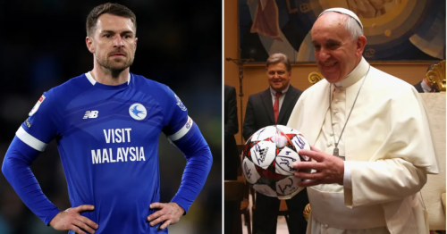 Football fans think Aaron Ramsey curse has struck again after Pope’s death