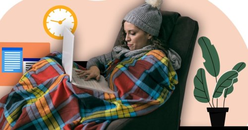How to stay warm while working from home