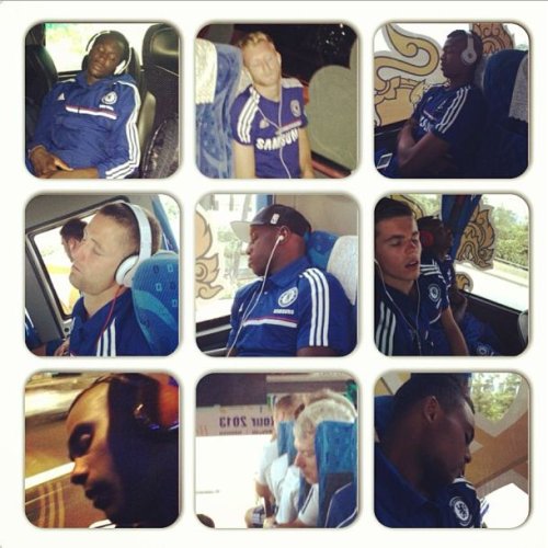 Michael Essien creates creepy collage of sleeping Chelsea team-mates