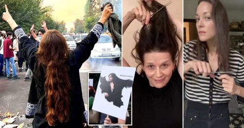 Oscar-winning French actresses Juliette Binoche, Marion Cotillard and more cut off hair in support of protesters in Iran