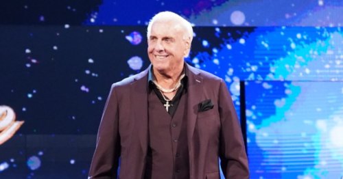 WWE legend Ric Flair refereeing SlapStrike battle before Jake Paul v Ben Askren fight