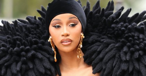 Cardi B Looks Magnificent In Gigantic Oversized Jacket At Schiaparelli ...