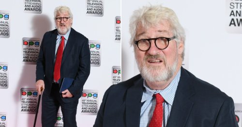 Jeremy Paxman walks red carpet with a cane ahead of being honoured at Broadcasting Press Guild Awards