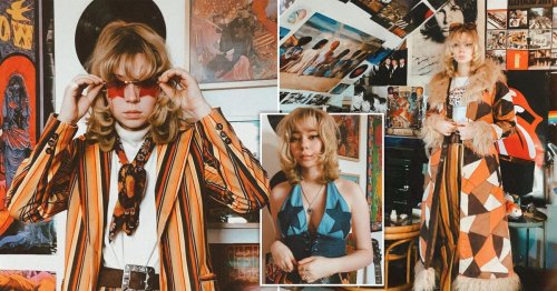 Student spends £2,000 creating a seventies themed wardrobe of vintage finds