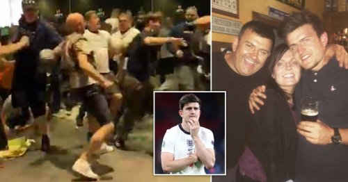 Harry Maguire’s dad trampled by ticketless fans at Wembley who crushed his ribs