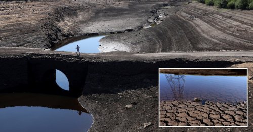 Ancient sunken village in Yorkshire reappears as heatwave dries out reservoir