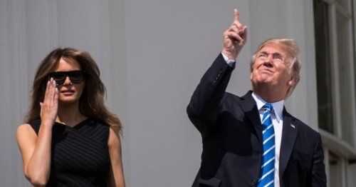 We almost forgot Donald Trump stared directly at the Sun during a solar eclipse