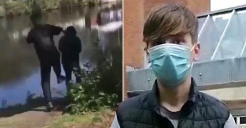Teenager filmed on Snapchat kicking pensioner into river jailed for 10 weeks