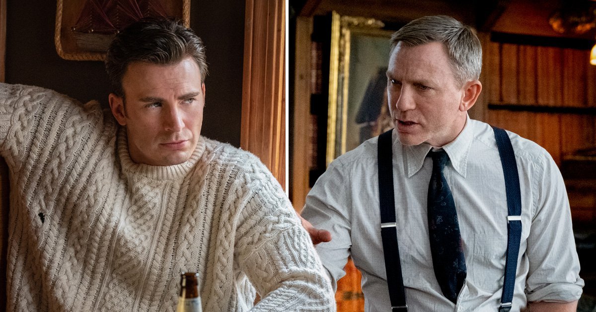 Daniel Craig Amazed By Publicity About Chris Evans Cable Knit Jumper In Knives Out It Looks 2635