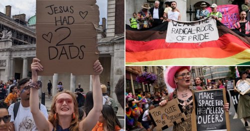 ‘Jesus had 2 dads’: The best signs on display at London Pride