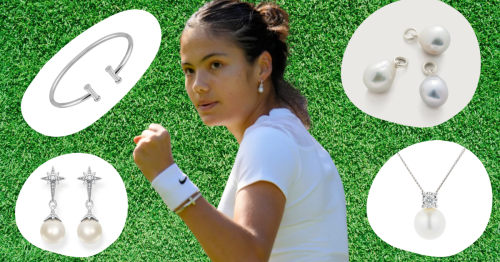 Get the look: Emma Raducanu wears Tiffany jewellery on the court at Wimbledon