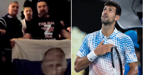 Novak Djokovic’s dad steers clear of Australian Open semi-final after posing with Russian flag