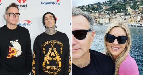 Blink-182’s Mark Hoppus jets to Italy to support bandmate Travis at wedding to Kourtney Kardashian
