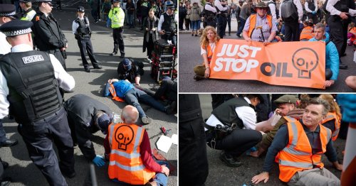 Over 30 climate protesters arrested after gluing themselves to roads near Trafalgar Square