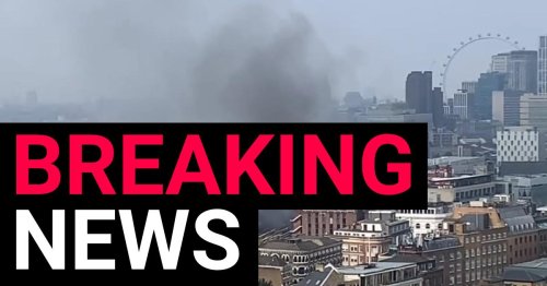 Trains delayed and thick smoke over London after major fire breaks out