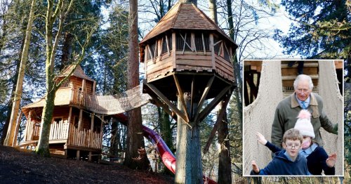 Prince Charles embraces inner child as he opens park inspired by George’s treehouse