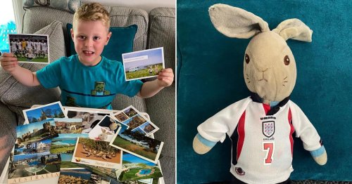 Boy who lost Peter Rabbit toy gets postcards from people around the world saying they’re the rabbit on holiday