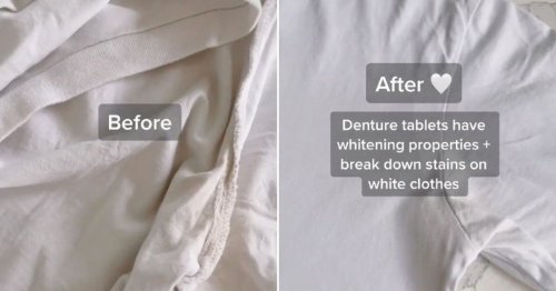 Woman shares genius hack to get sweat stains out of white clothing