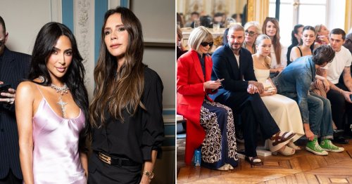 Dazzling Kim Kardashian joins Beckham squad for Victoria’s star-studded Paris Fashion Week show