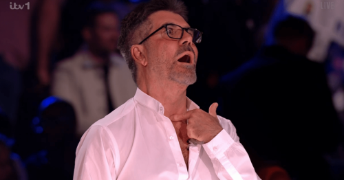 Simon Cowell quite literally gets choked up during Britain’s Got Talent 2023 final