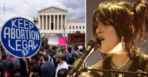 Glastonbury headliner Billie Eilish laments ‘dark day for women in the US’ after Supreme Court’s Roe v Wade ruling