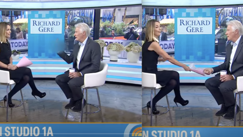 Actor Richard Gere flips off ‘Today’ show’s Savannah Guthrie on live TV