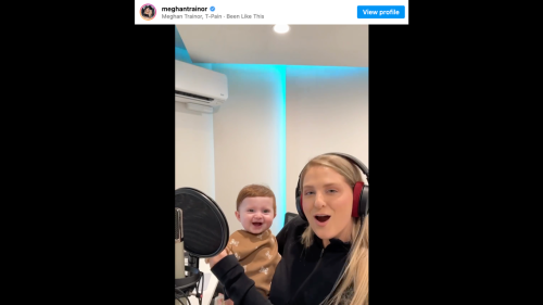 Moms praise Meghan Trainor after she shares video of her youngest son