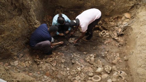 Gold treasure trove uncovered in 1,200-year-old elite burial in Panama. Take a look