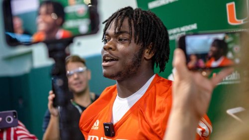 He’s more than the Hurricanes’ top returning RB. Now he’s ‘Dad’ — and still ‘that dude’