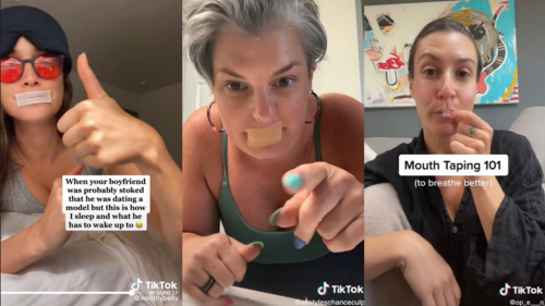 TikTok trend has people taping their mouths to sleep better, and it’s scaring doctors