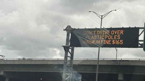 Here’s what can happen if you hit express lane poles on I-95 in South Florida