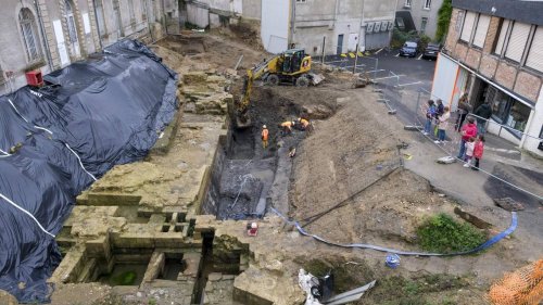 Elaborate 600-year-old castle — complete with moat — unearthed in France. Take a look