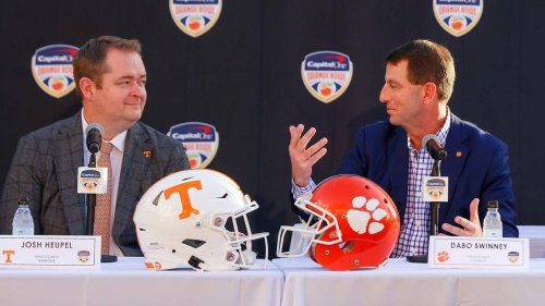 Clemson’s Dabo Swinney, Tennessee’s Josh Heupel Arrive For Capital One ...